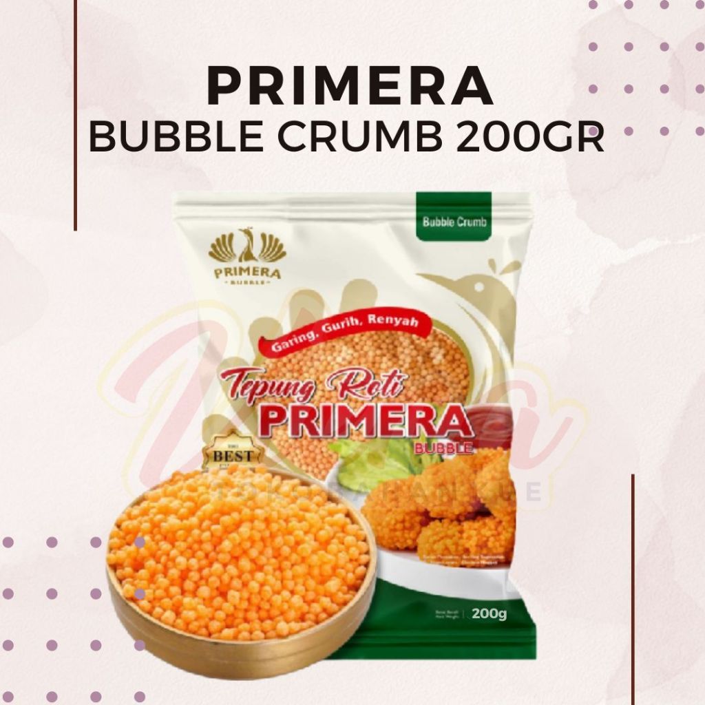 

Primera Bubble Crumb 200gr / Tepung Roti / Tepung Panir Bulat