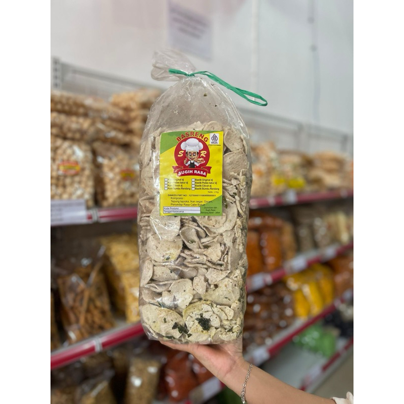 

(1 BALL 2 KG)BASRENG BULAT ORIGINAL DAUN JERUK SR