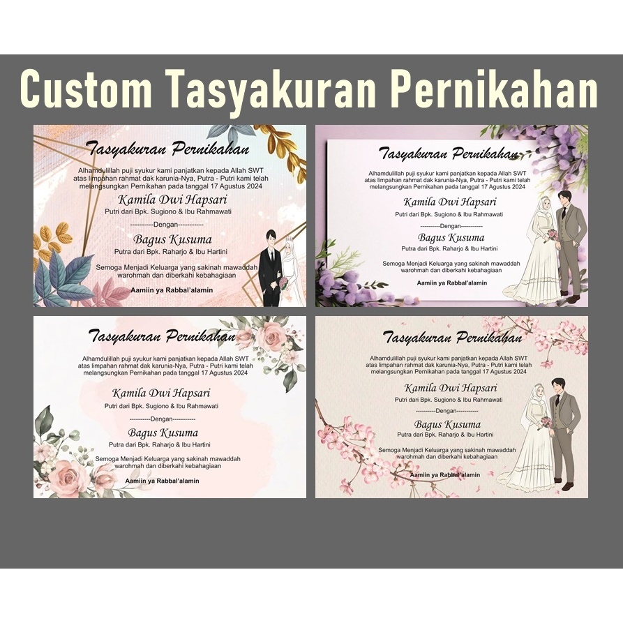 

Sticker label Tasyakuran pernikahan