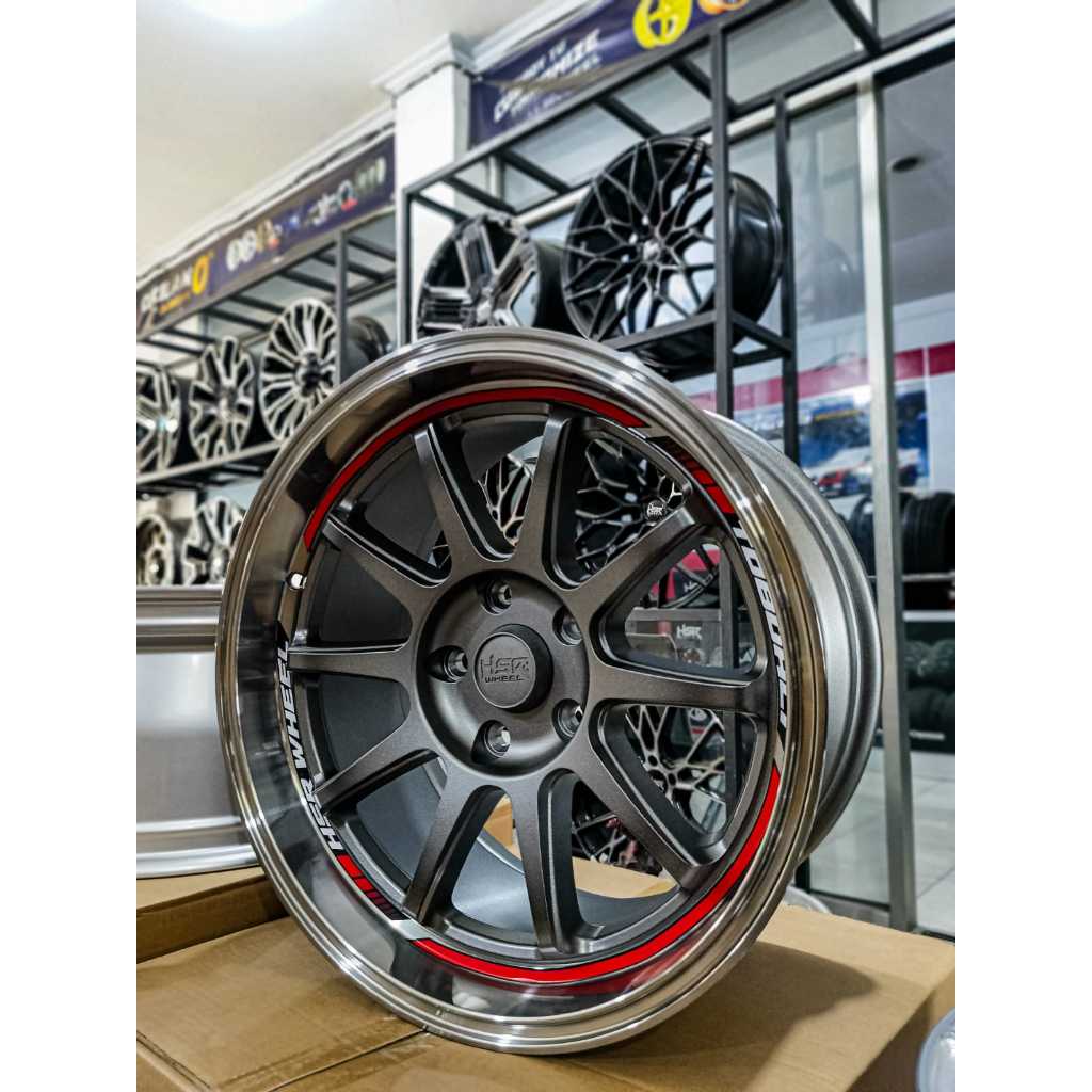 VELG MOBIL CELONG HSR TOBOALI RING 17 LEBAR  8.5 INCHI GREY