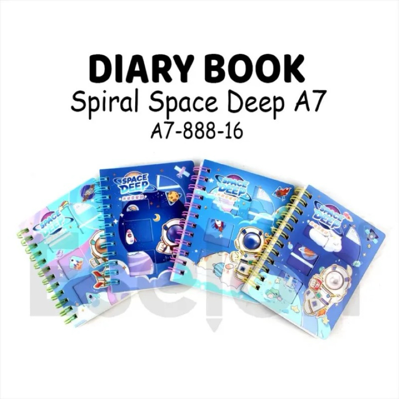 

Notebook Mini Spiral A7 Motif Astronot 888-16 (1 pcs)