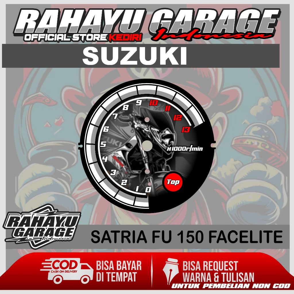 PAPAN SPEEDOMETER CUSTOM SATRIA FU 150