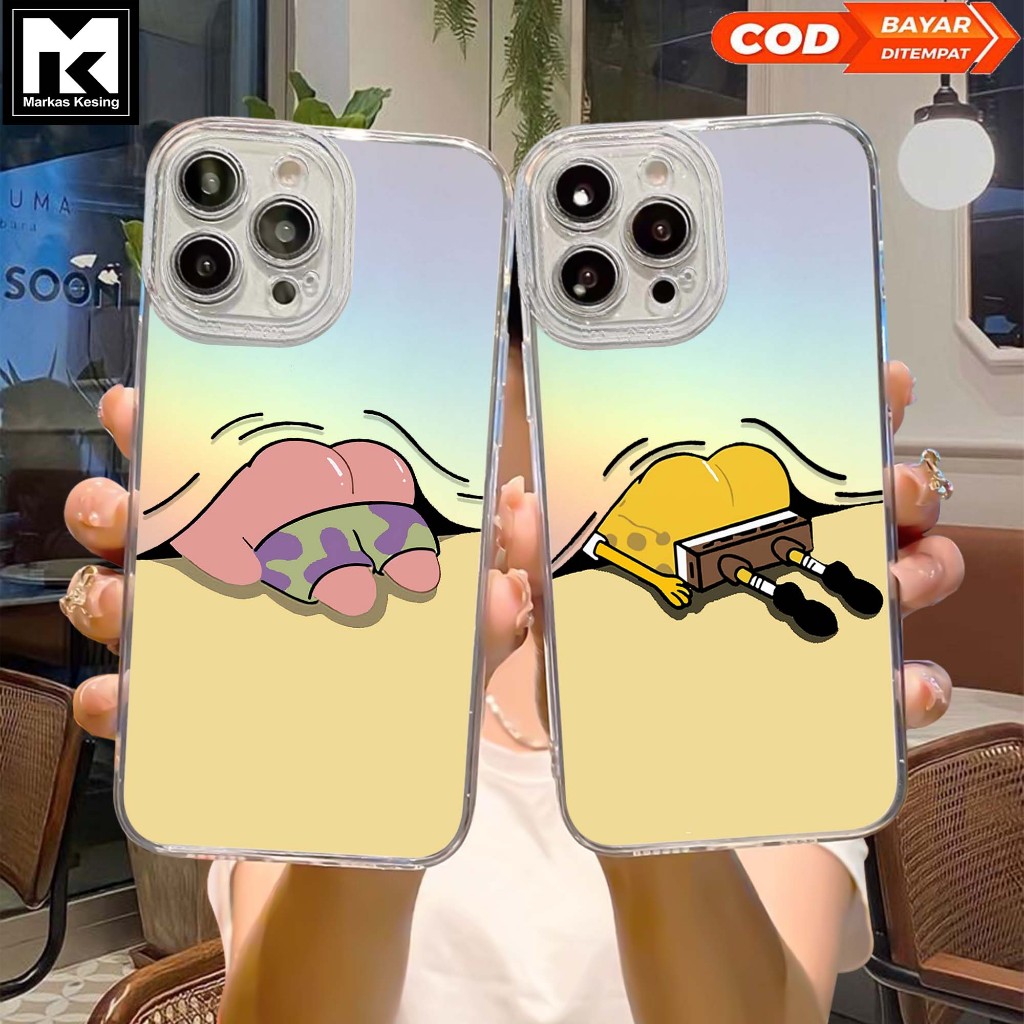 Case Hologram OPPO A5S A11K A12 A7 A15 A15S A57 A77S A58 4G Motif ( SP ) Softcase Hologram Bening Te