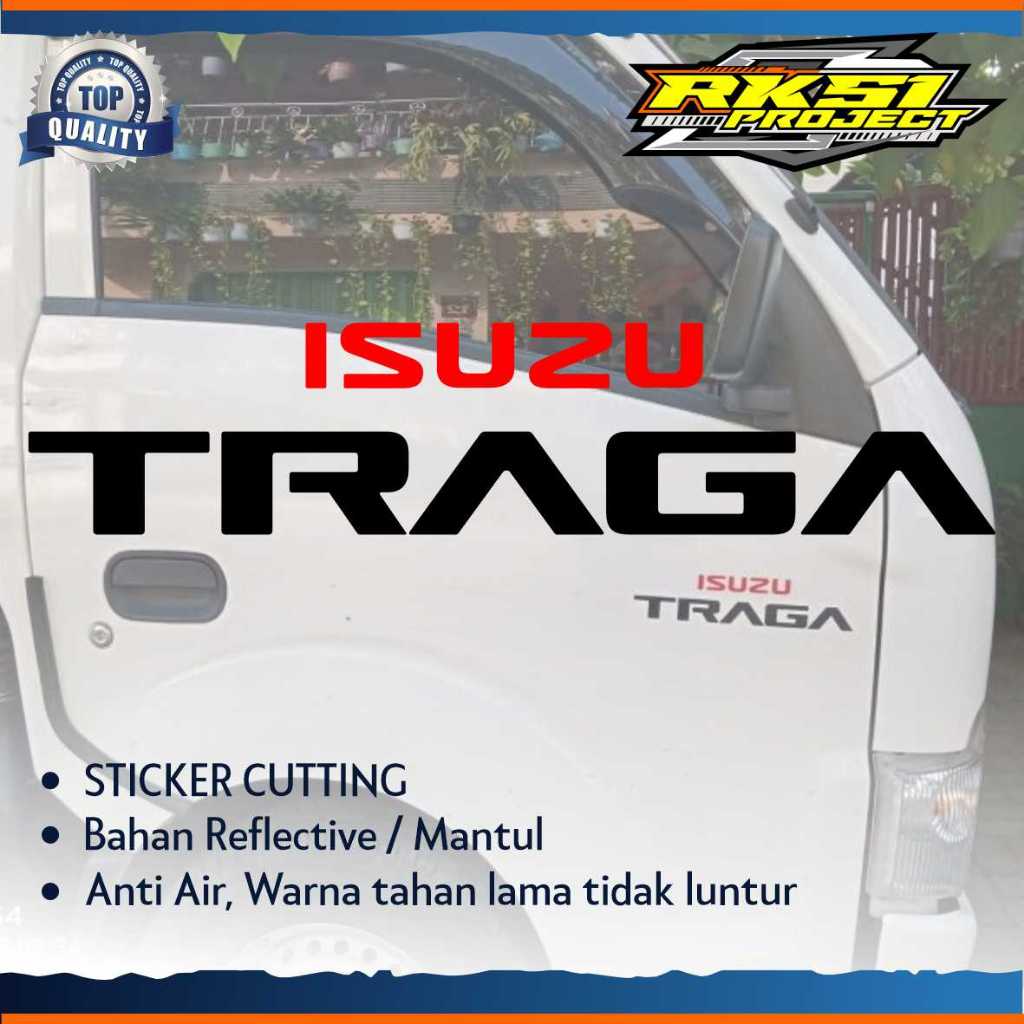 Sticker Cutting Pintu Logo ISUZU TRAGA