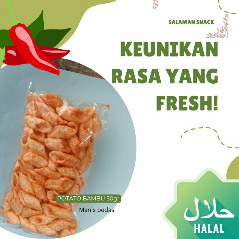 

POTATO BAMBU | POTATO BUNCIS | POTATO MINI | PEDAS (40gr)