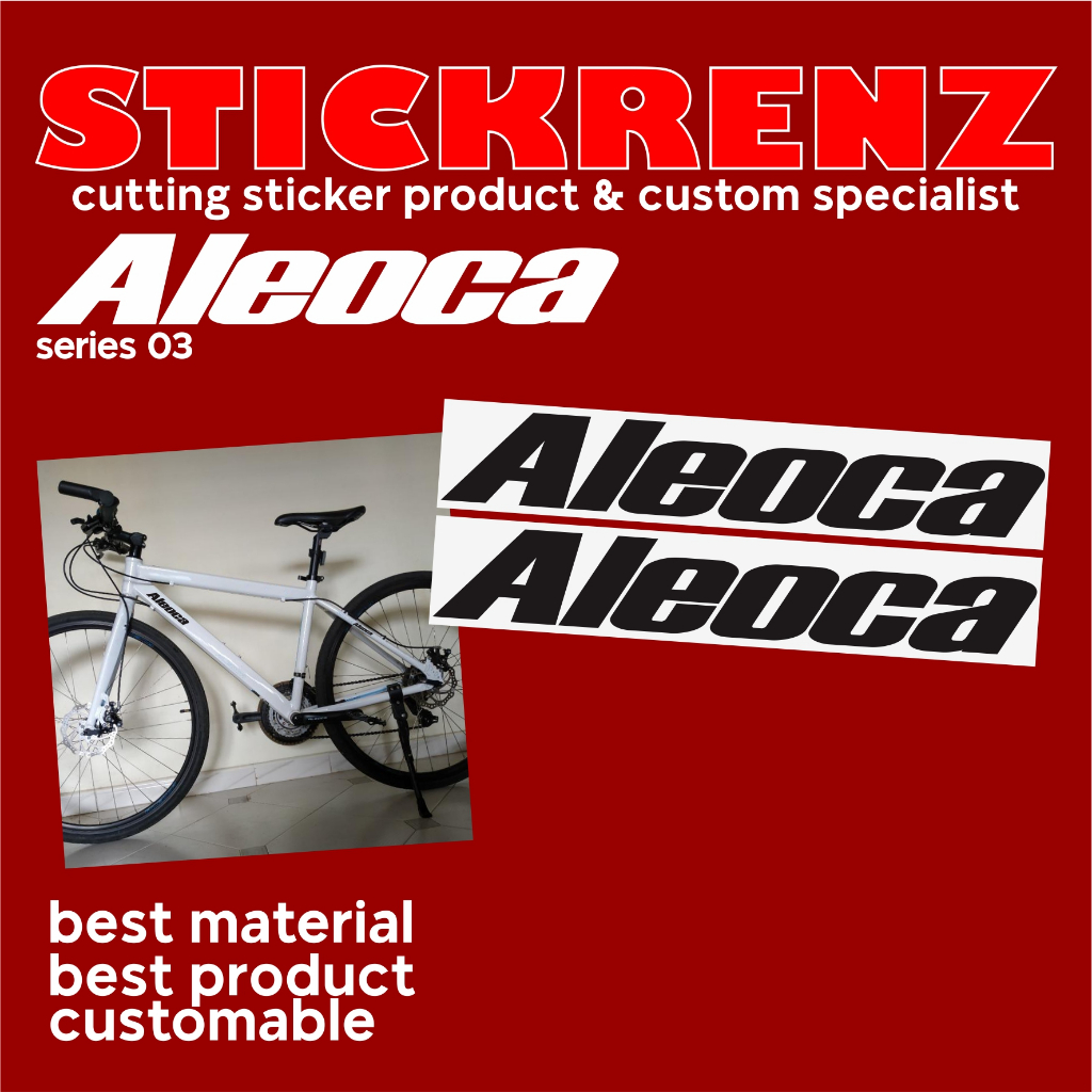 Cutting Sticker Stiker Sepeda Aleoca 03 Custom