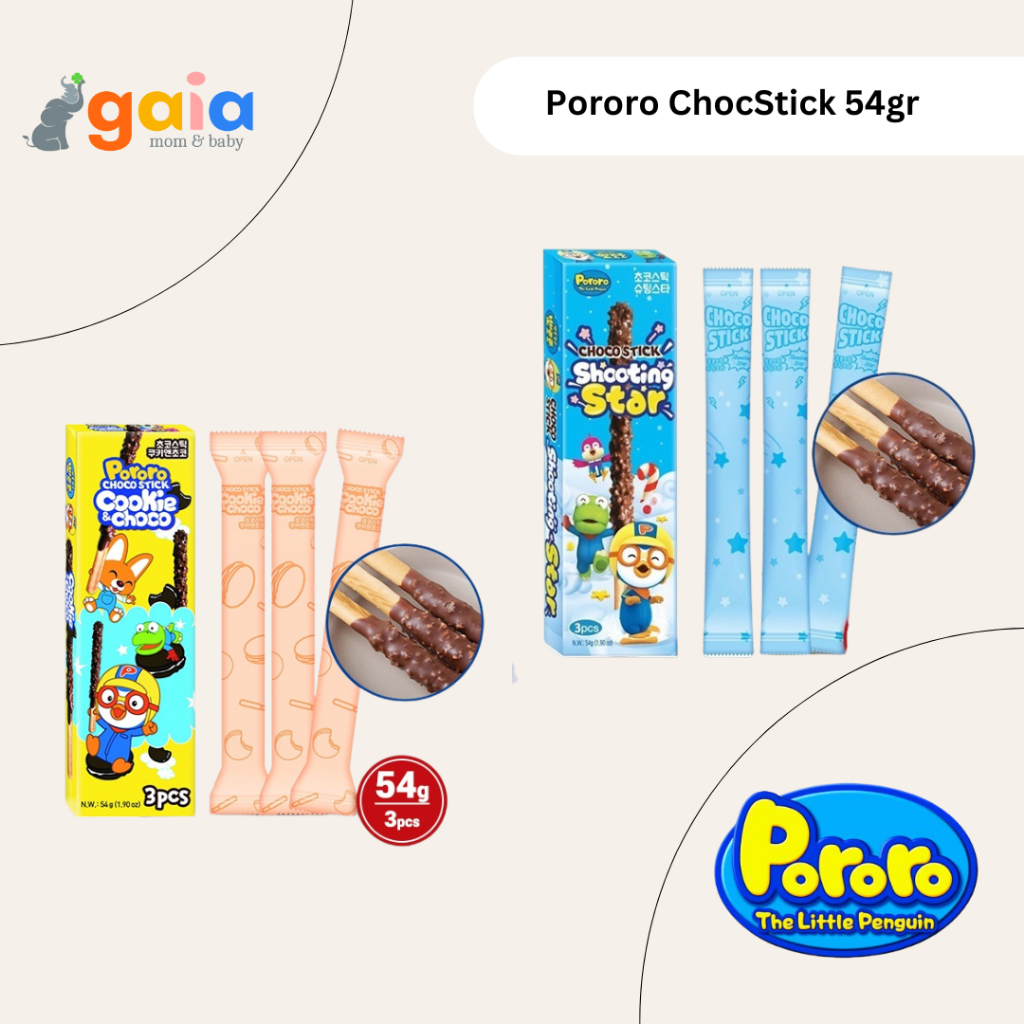 

Pororo ChocStick 54gr | Biskuit Stick Cokelat