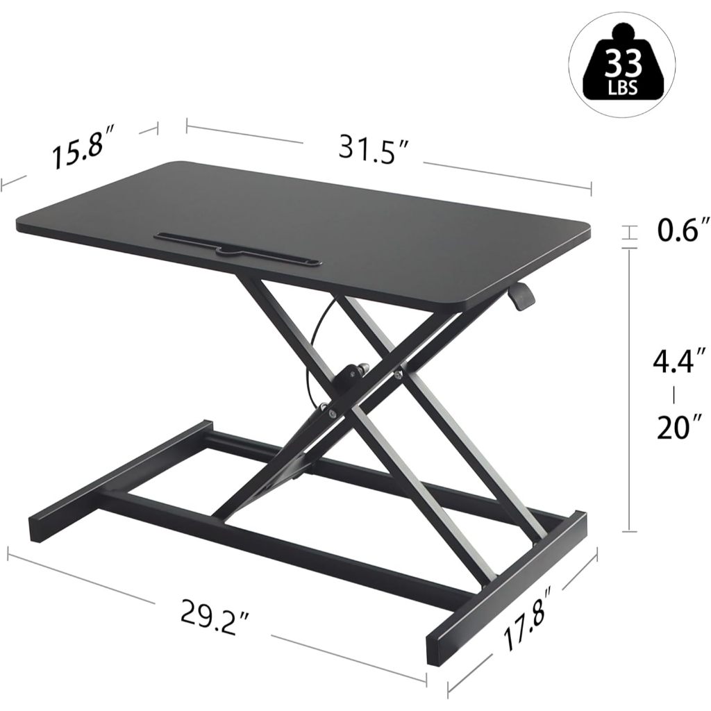 Meja Lipat Elegan untuk Laptop, Monitor, Tablet, Trading