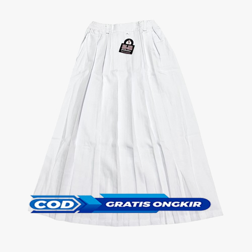 TERBARU ROK PUTIH REMPEL PANJANG BAWAHAN SERAGAM SEKOLAH ANAK PEREMPUAN SD