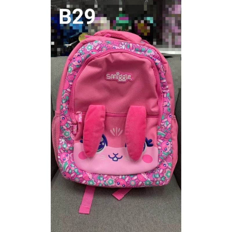 Ransel Smiggle Bunny Pink SD/Backpack Anak SD Perempuan