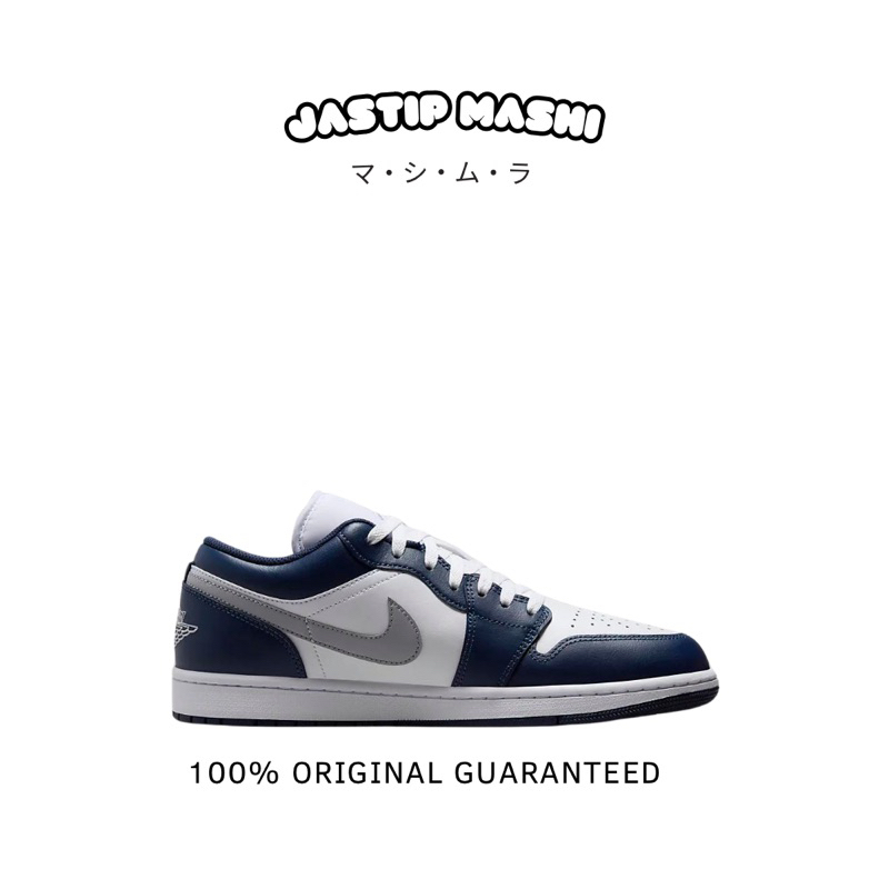 ORIGINAL SEPATU NIKE AIR JORDAN LOW MIDNIGHT NAVY GS