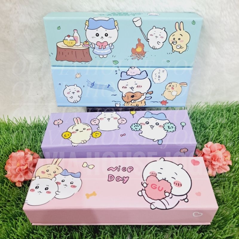 Tempat Pensil Chiikawa Karton Pensil Case Chiikawa Tempat Pensil Chiikawa Mix