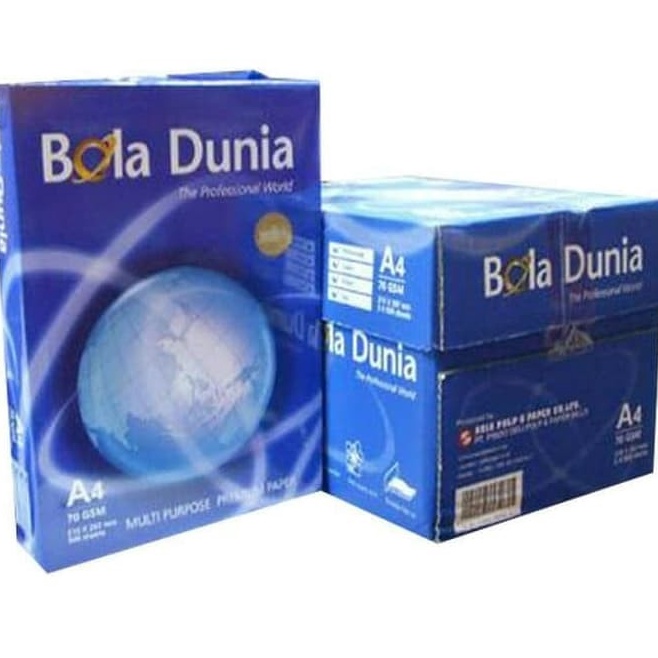 

Bola Dunia Kertas HVS A4 7 gsm 21 x 297 mm Print Fotocopy SBKO5838