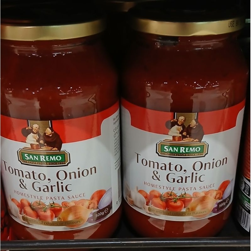 

SAN REMO Tomato, Onion & Garlic Homestyle Pasta Sauce 500g - LM
