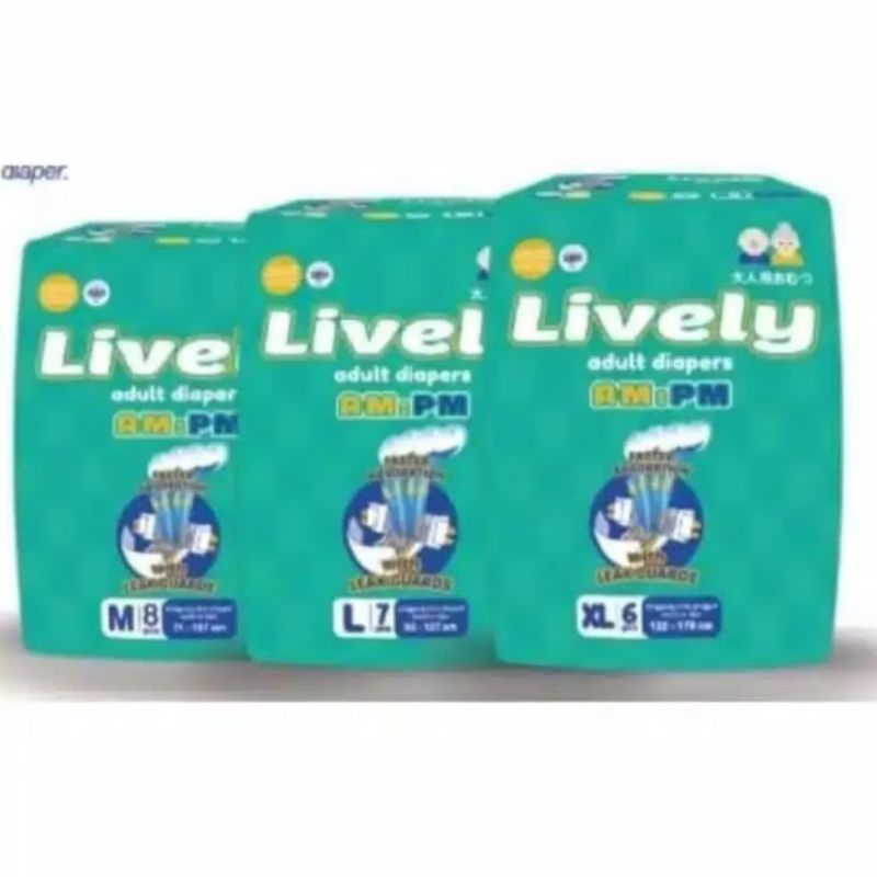 Lively Adult Diapers Popok Dewasa Lively M L XL