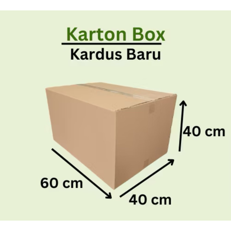 

60x40x40 cm kardus besar packing kemasan kraft karton kotak