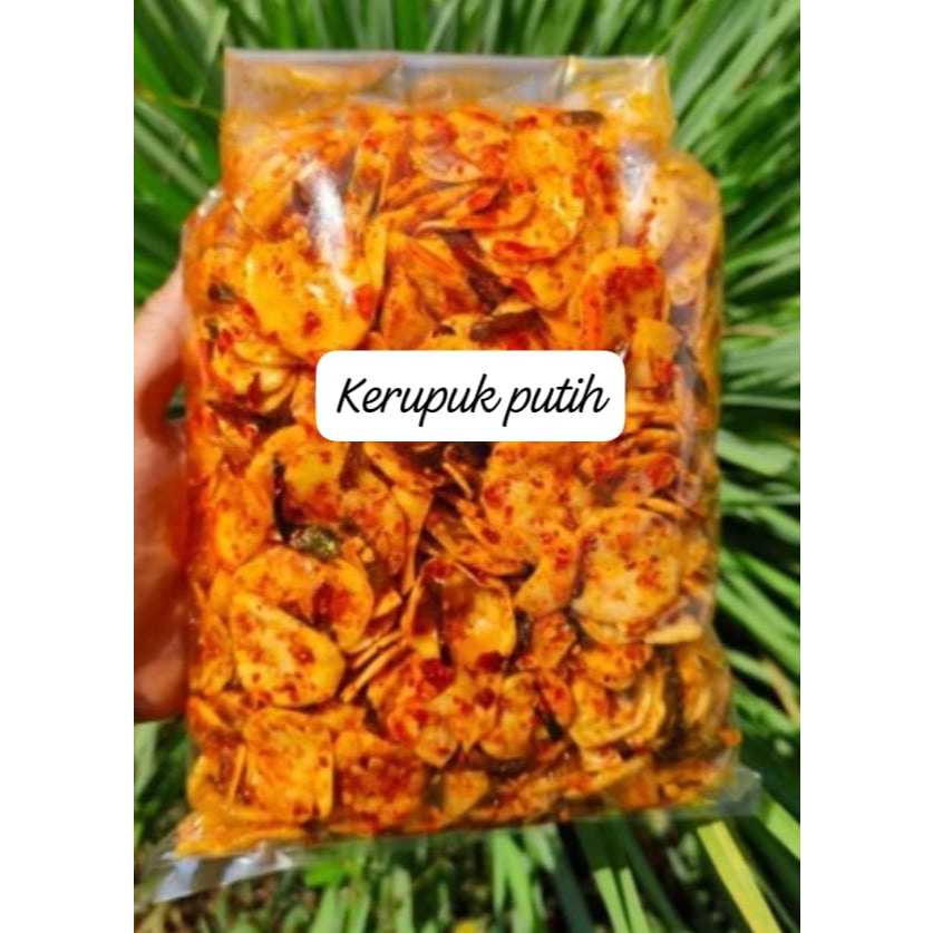 

seblak kerupuk putih/sebring/kerupuk seblak pedas daun jeruk bumbu melimpah