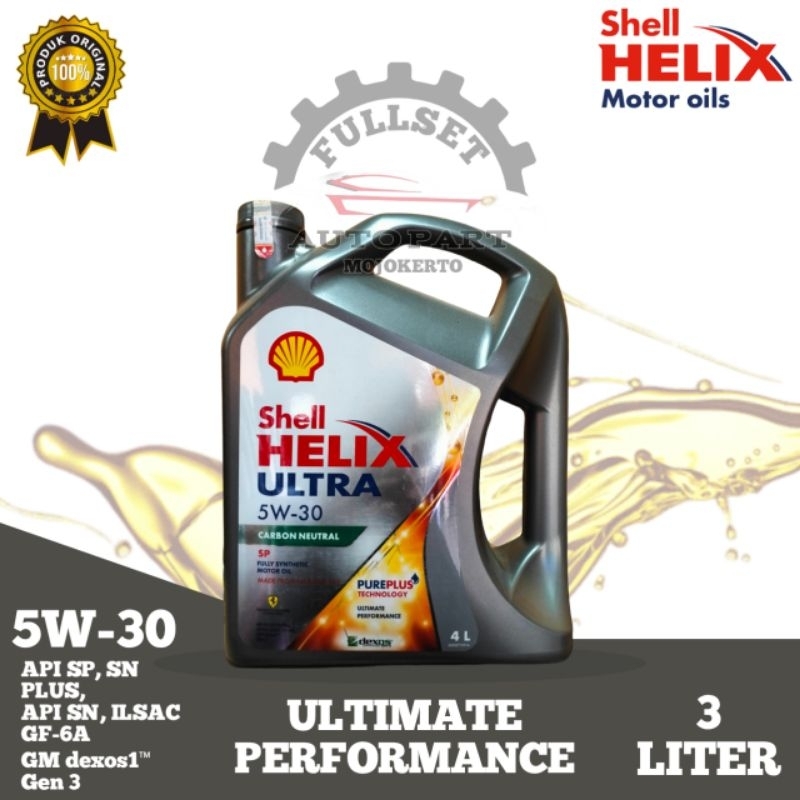 SHELL HELIX ULTRA 5W-30 API SP FULL SYNTHETIC (4liter)