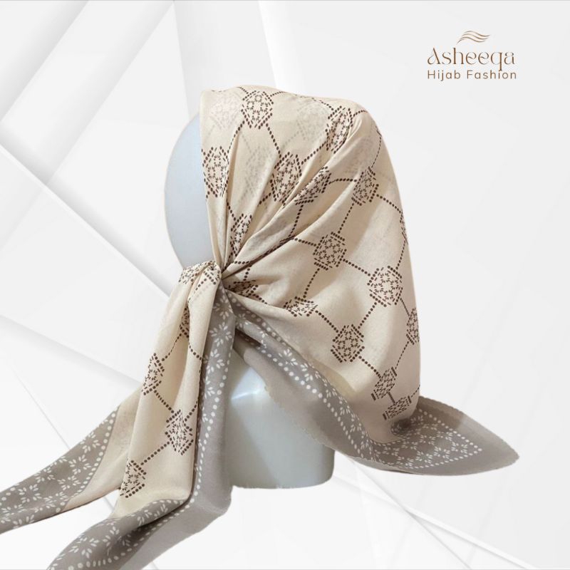 Hijab segiempat voal motif 120x120