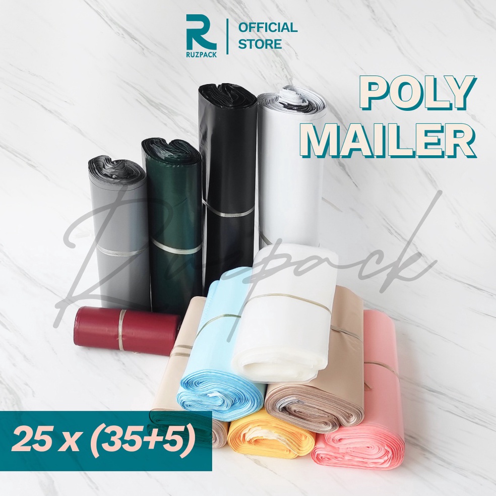 

25 x 35 5CM Polymailer Polybag Kantong Packing Packaging Plastik PE Recycle 1pcs MVZYL8479