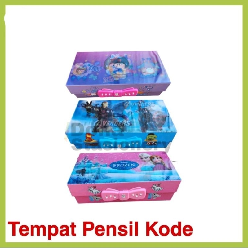 

Kotak Pensil Animasi 3D + Kunci Kode+3 Tingkat