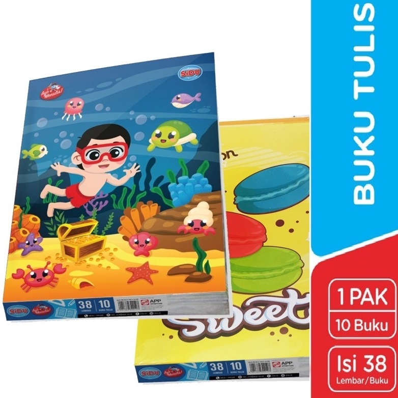 

Sidu Buku Tulis Garis 38 Lembar 1 buku BSGK8148