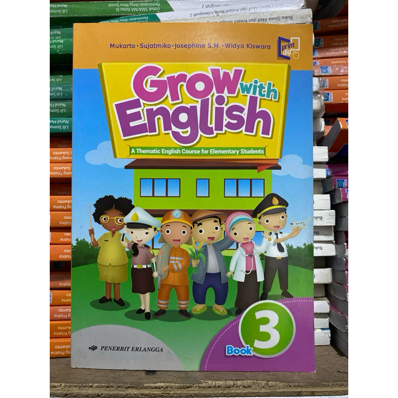 Erlangga Grow with English untuk SD Kelas 3 Original