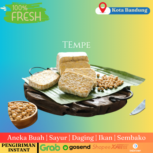 

Tempe Potong Organik Non GMO