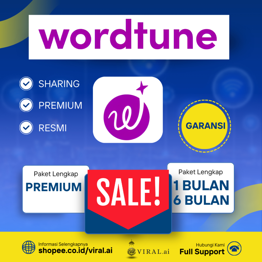 Wordtune Premium - Penulis AI & Editor Teks