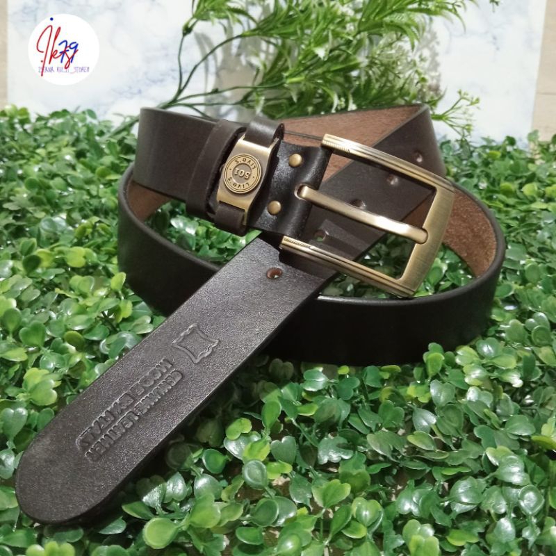 Ikat Pinggang Jarum Kulit Magetan Satu Lapis# Ikat Pinggang Pria Kulit Asli Satu Lapis