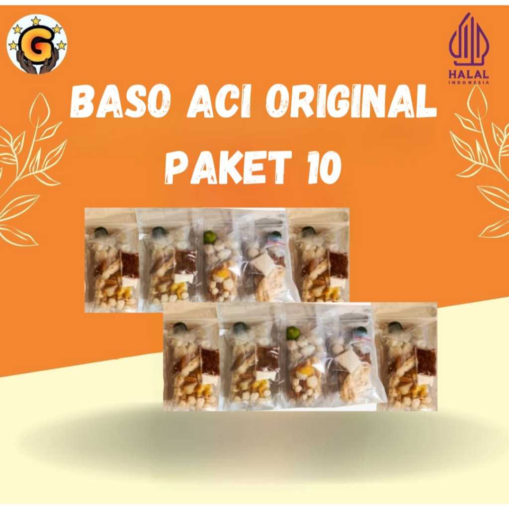 

Baso Aci Original Gokil Paket 10 Pcs Harga Reseller Murah Enak Gurih & Lezat
