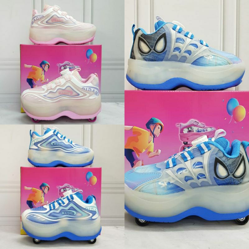 SEPATU RODA 4 ANAK PEREMPUAN/SEPATU RODA 4 ANAK LAKI-LAKI/SEPATU RODA TERBARU