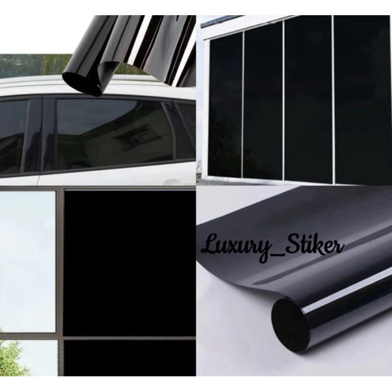 Stiker Kaca Film Riben Sticker Kaca Jendela Anti Panas L152Cm