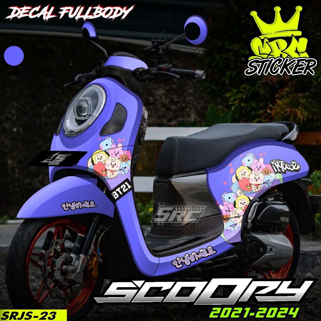 COD Decal Sticker Full Body Honda Scoopy 2020 2021 2022 2023 2024 Sticker Decal Scoopy BT21 Speed hu