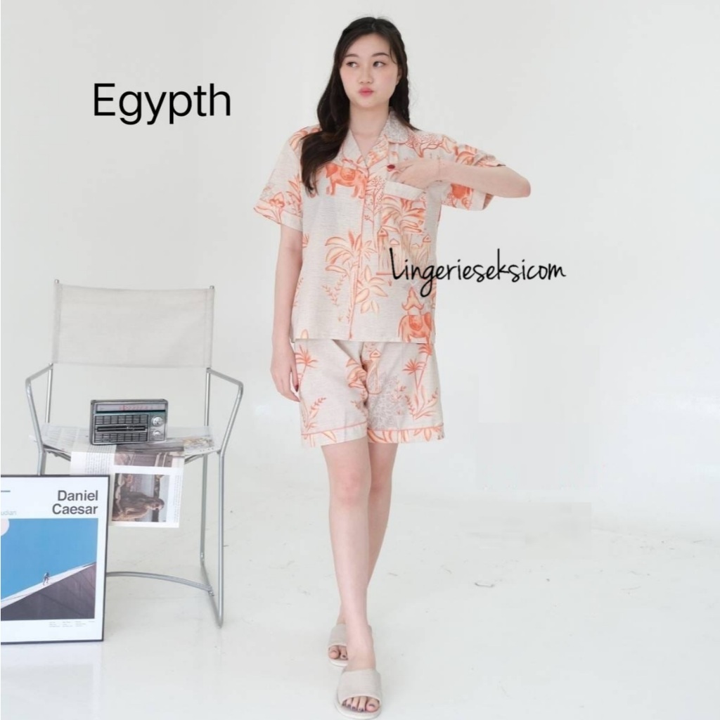 Piyama Premium Cotton EGYPTH  BLIORI daster / hotpant HP / celana panjang CP
