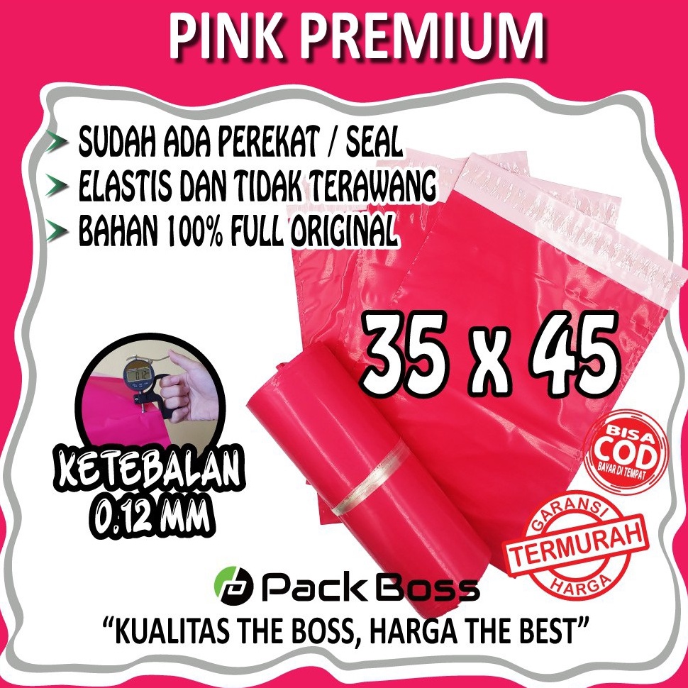

Kirim Langsung DKDM PINK PREMIUM POLYMAILER 35x45 1 HALUS TEBAL LANGSUNG PABRIK N51 Diskon