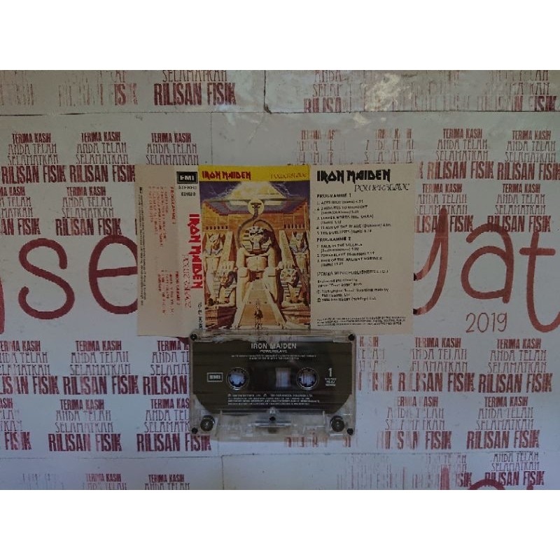 Kaset Pita Iron Maiden Powerslave Power Slave