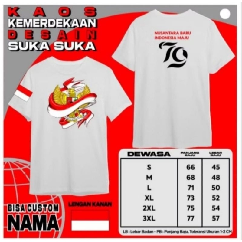 kaos merah putih