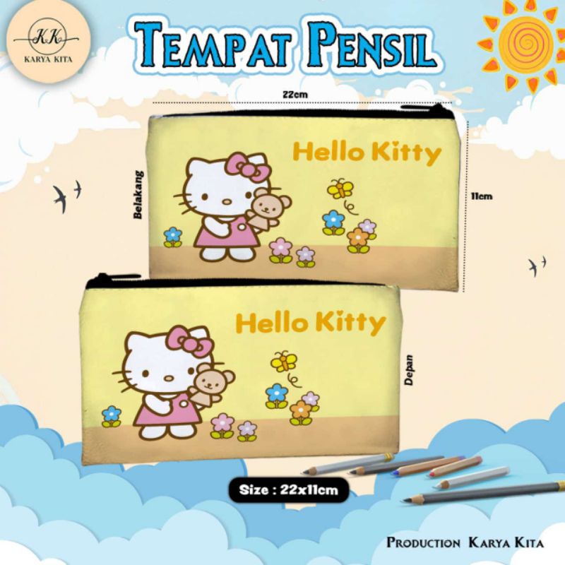 

PENCIL CASE KARAKTER HELLO KITTY KODE 05