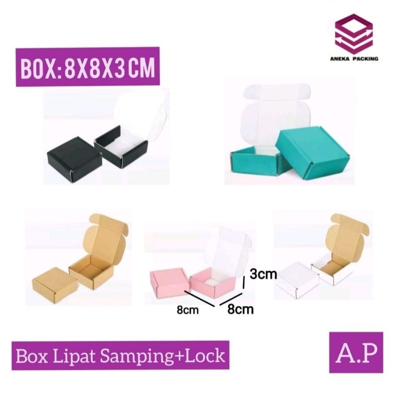 

Box 8x8x3 cm /karduskecil/boxmini/hampers/packing/boxonlineshop