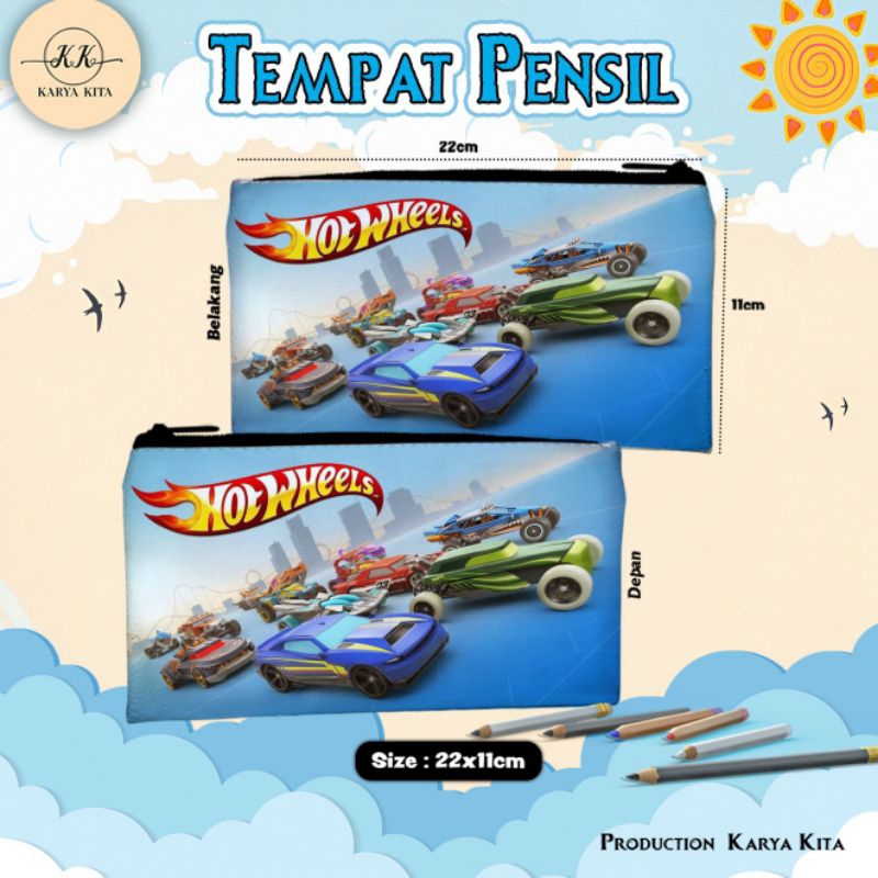 

PENCIL CASE KARAKTER HOT WHEELS KODE 02