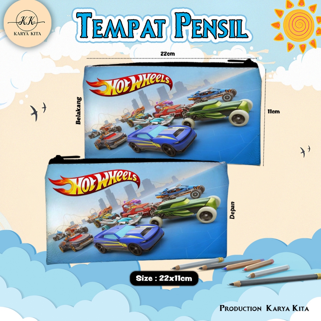 

tempat pensil katalog hot wheels kode 02