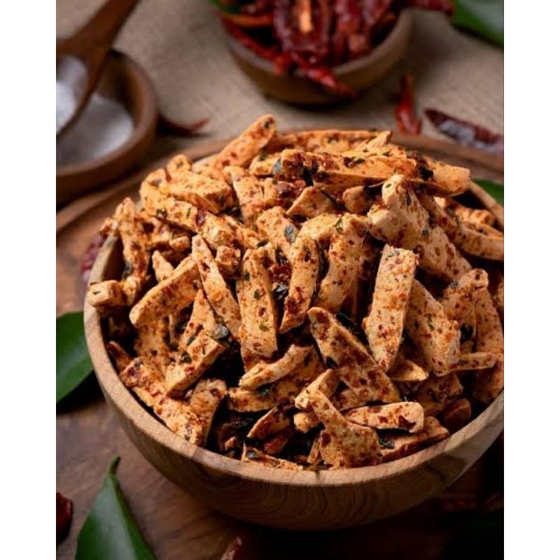 2000 dua ribuan keripik usus ayam ori balado basreng pedas daun jeruk cokelat lagie kacang telur