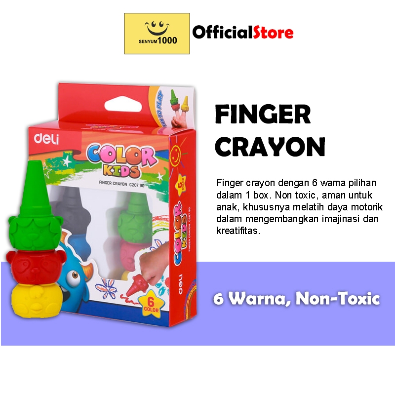 

Crayon Finger Deli 6 Colors - C20790