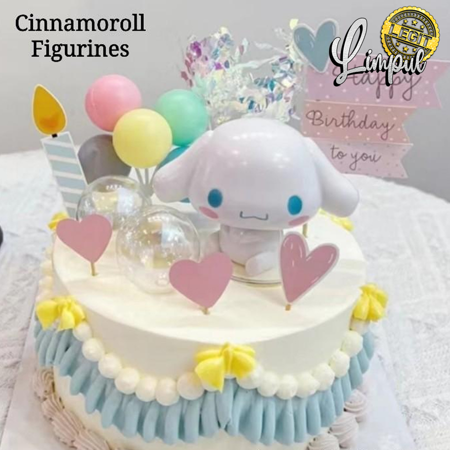 Hiasan Kue Cake Topper Lucu Unik Cinnamoroll Sanrio Cinnamon Birthday Decoration Toys