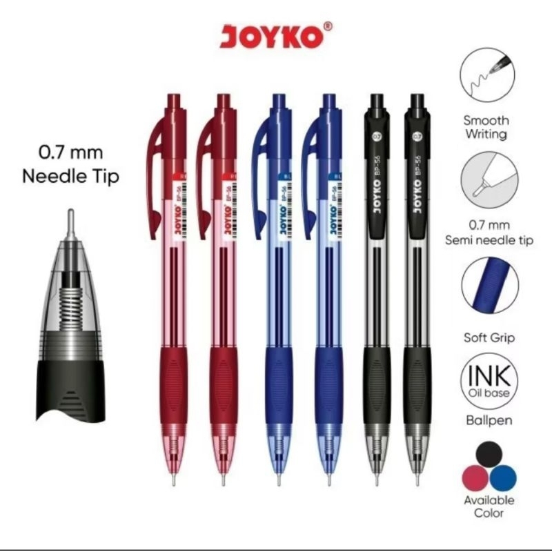 

Pulpen Joyko Bp-56/0.7 mm ( 1pak/12pcs )