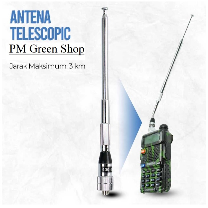 antena ht jarak jauh untuk ht motorola x6 x8 x9 v86t teleskopik uhf