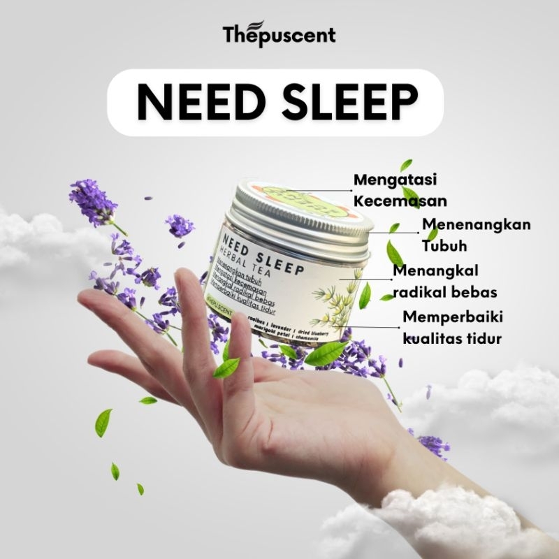 

THEPU SCENT Need Sleep Herbal Tea - Teh Insomnia Susah Tidur - Teh Bunga Camomile - Teh Artisan - Teh Kesehatan - Teh Detox - Teh Terapi - Mempermudah Tidur