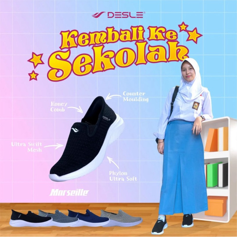 Sepatu Slip On Wanita DESLE - Marseille