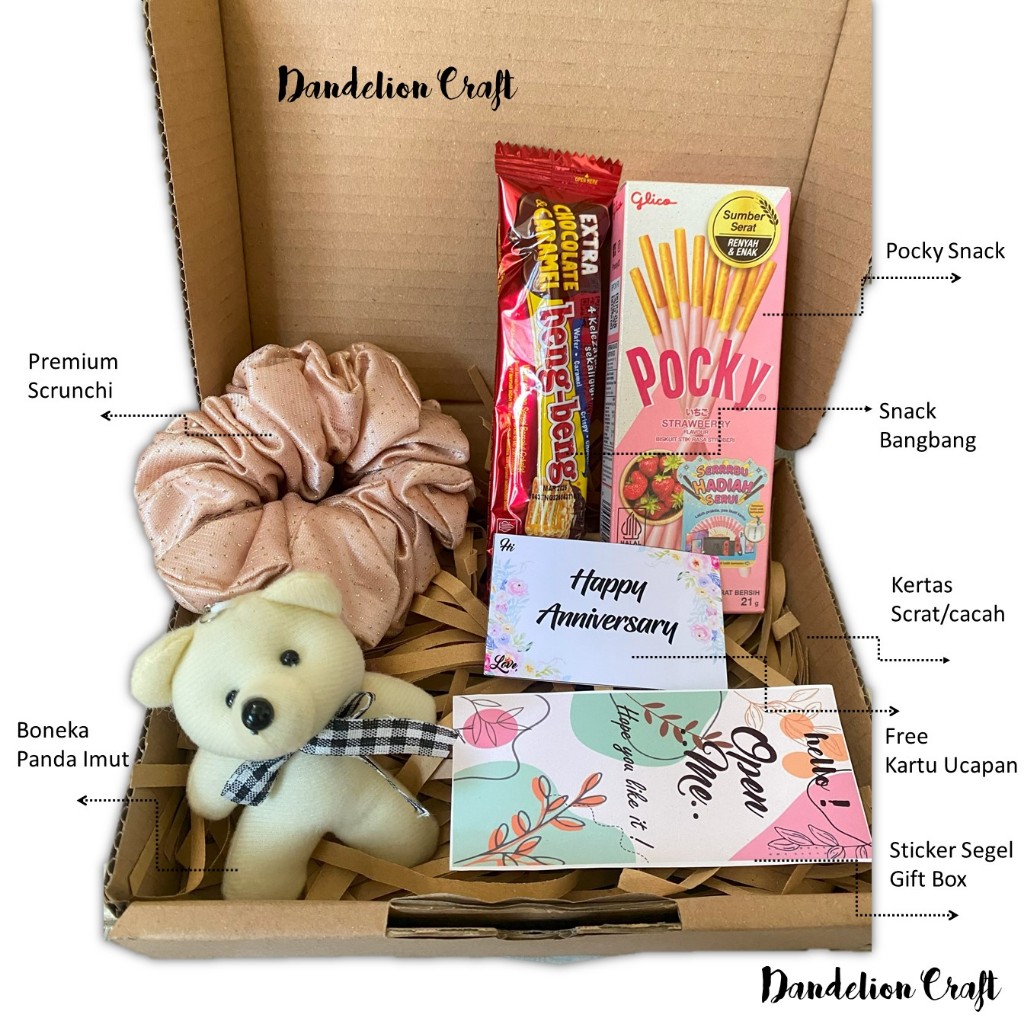 GIFT BOX MURAH FREE KARTU UCAPAN (HADIAH ULANG TAHUN,VALENTINE,WISUDA,NIKAH,DLL) Kado teman, pacar